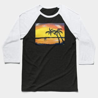 Sunset Paradise Baseball T-Shirt